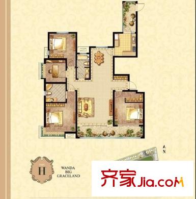 萬(wàn)達(dá)悅公館 H戶型