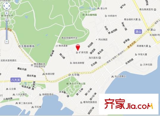 礦泉花園交通圖