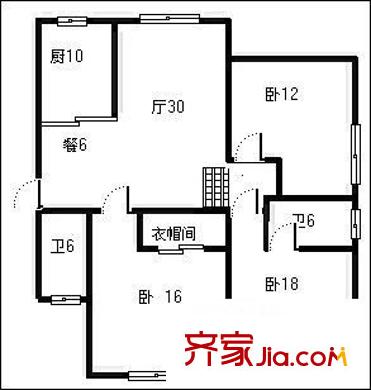 城市夢想家3室 戶型圖