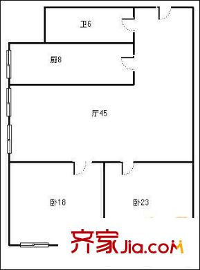 城市夢(mèng)想家2室 戶型圖