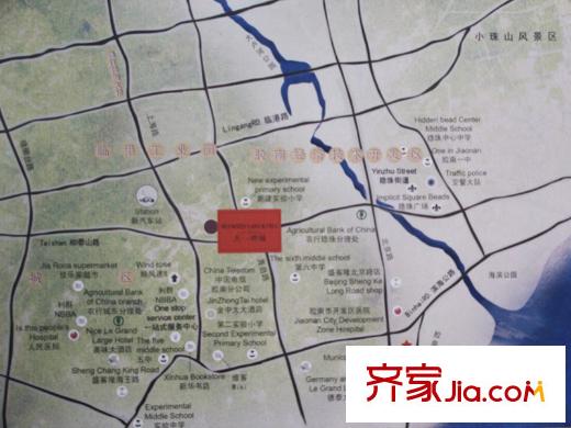 天一畔城區(qū)位圖