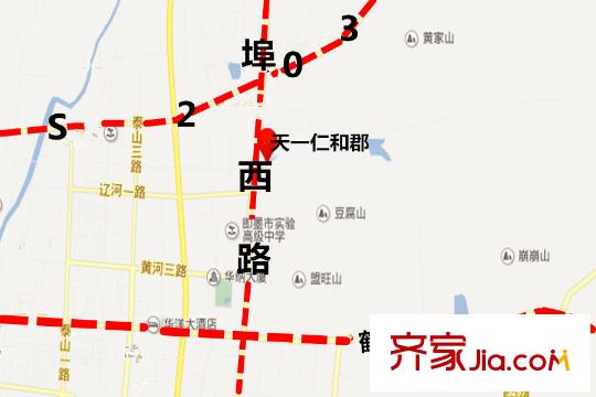 天一仁和郡交通區(qū)位圖