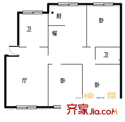 蔚藍(lán)海岸 3室 戶(hù)型圖