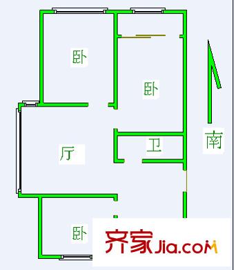 金色年華 3室 戶型圖