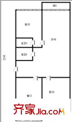 天福苑 2室 戶型圖