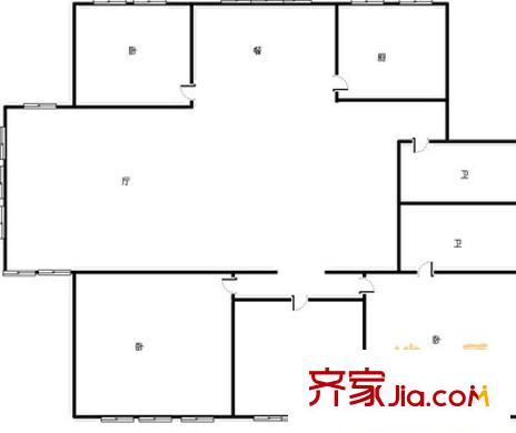 天福苑 4室 戶型圖