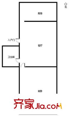 錯埠嶺小區(qū)戶型圖1室戶型圖 1室1廳1衛(wèi)1廚