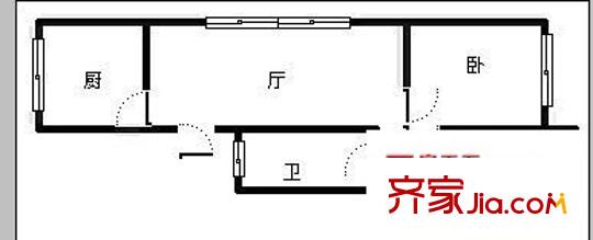 天泰陽(yáng)光地帶 2室 戶(hù)型圖