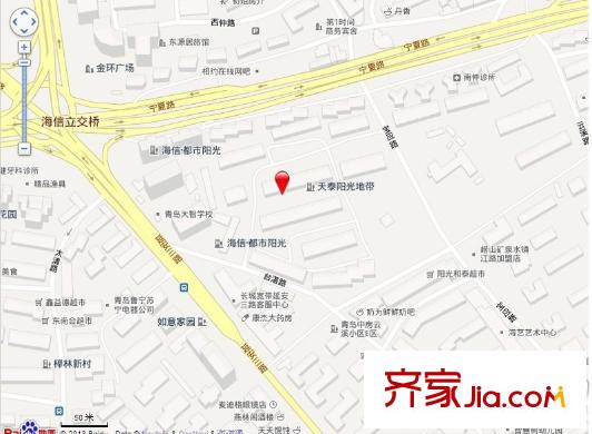 天泰陽(yáng)光地帶交通圖
