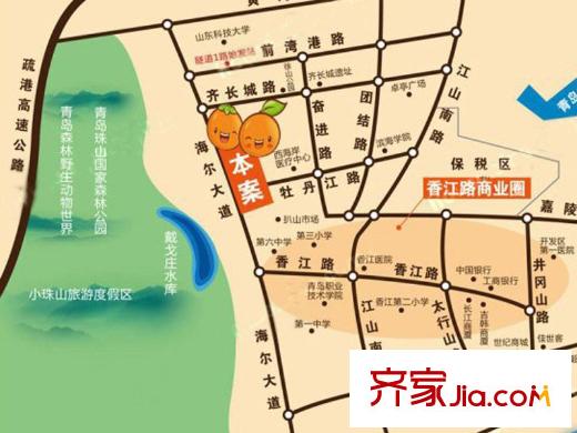 青橙時(shí)代交通圖