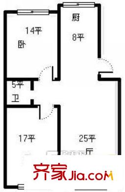 華陽家園 戶型圖 二居