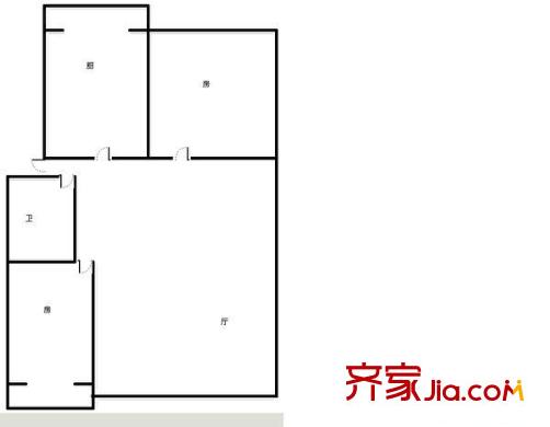 海濱廣場小區(qū) 3室 戶型圖