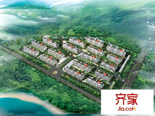 山海逸居外景圖鳥瞰圖