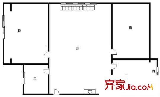 四方機廠宿舍 2室 戶型圖