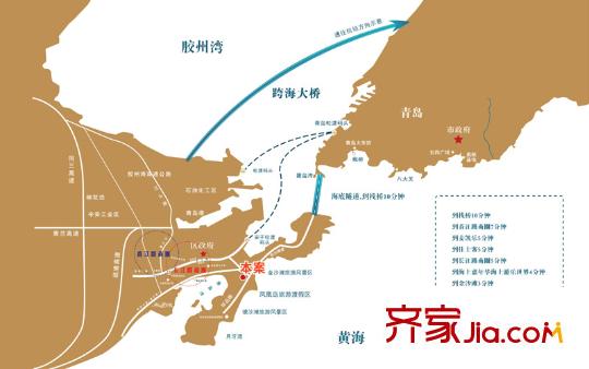 金色環(huán)海區(qū)位圖