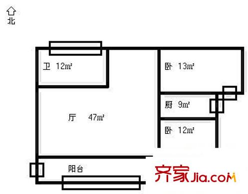 芙蓉花園 2室 戶(hù)型圖