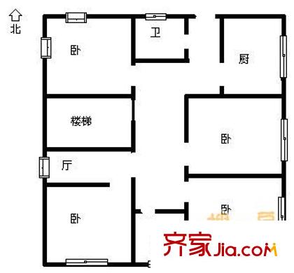 海信慧園二期 3室 戶型圖