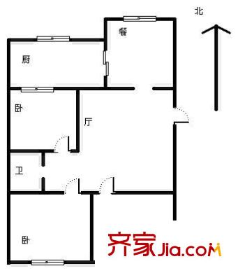 恩波小區(qū) 3室 戶型圖