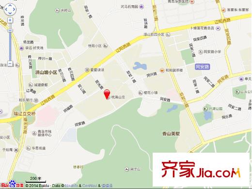 枕海山莊交通圖