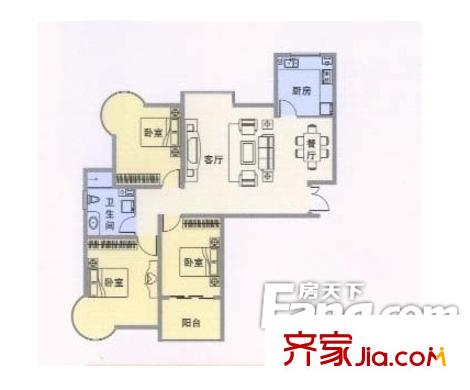 枕海山莊 戶型圖