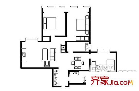 枕海山莊 戶型圖