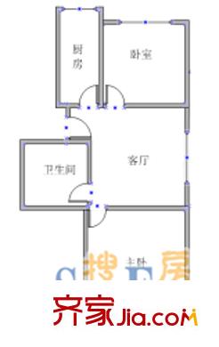 枕海山莊 2室 戶型圖