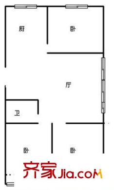 天泰新村三期 4室 戶型圖