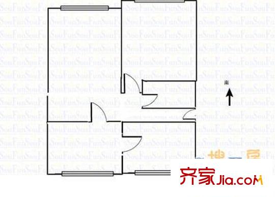 雙星海麗樓戶型圖雙星花園海麗樓 3室 戶型圖 3室2廳2衛(wèi)1廚