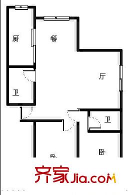 江山帝景 5室 戶型圖