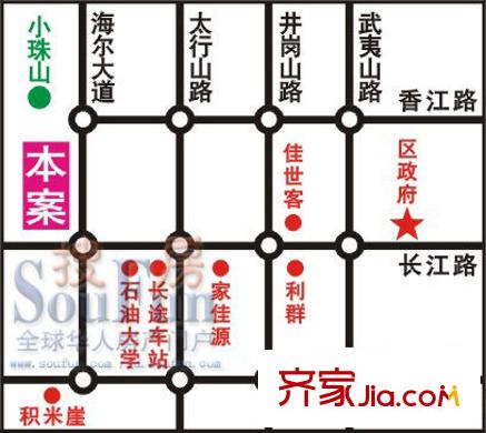 天和青年城交通圖