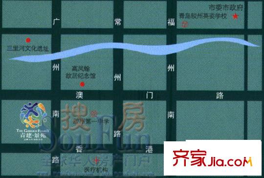 青建景苑交通圖