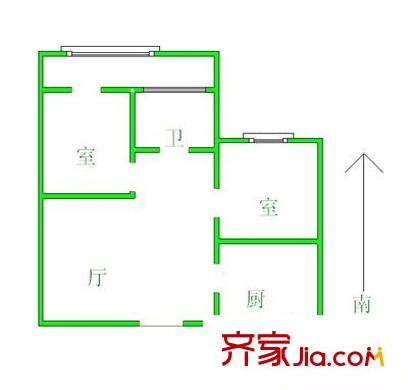 雙桃花園 3室 戶型圖
