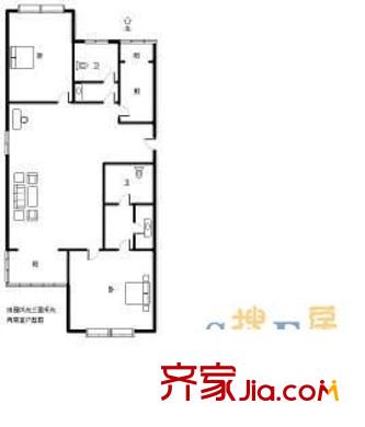 江南花園2室 戶型圖