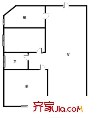 青島太平洋中心 2室 戶(hù)型圖