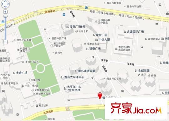 青島太平洋中心交通圖
