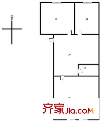 國隆新村 2室 戶型圖