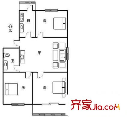 福嶺嘉苑E區(qū) 3室2廳 220平