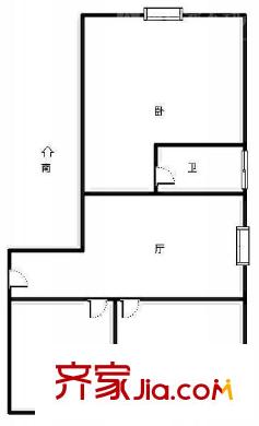 大名路小區(qū)戶型圖2室戶型圖 2室1廳1衛(wèi)1廚