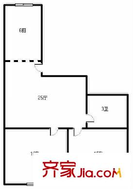 大名路小區(qū)戶型圖2室戶型圖 2室1廳1衛(wèi)1廚