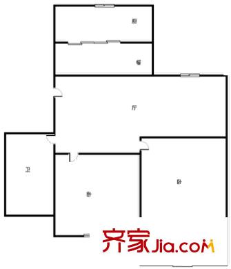 城市花園二期 2室 戶型圖