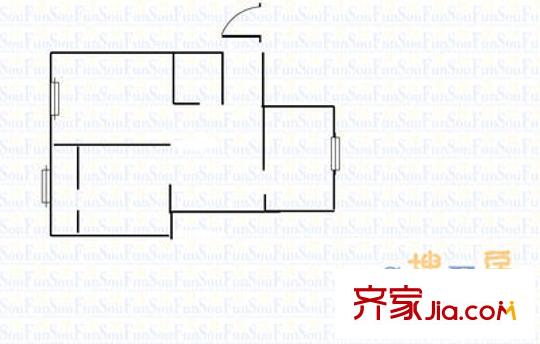 廣廈小區(qū) 2室1廳 50平