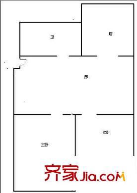 新亞花園 2室 戶型圖