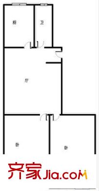 東山社區(qū) 2室 戶型圖