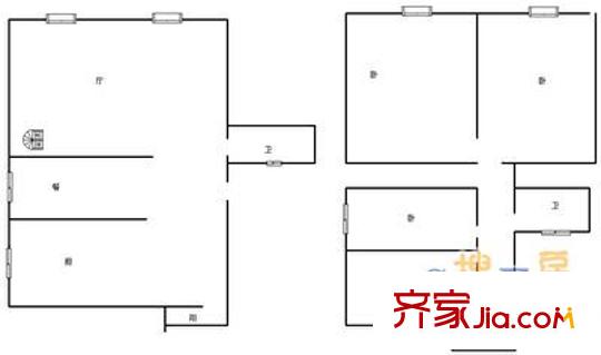 亞麥花園 8室 戶型圖