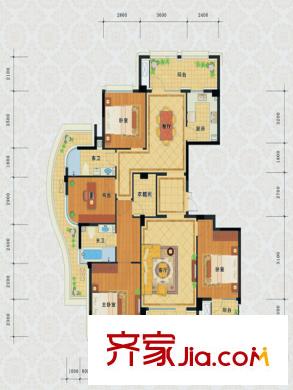 綠城春曉苑戶(hù)型圖春曉苑8號(hào)樓S戶(hù)型4室2廳2衛(wèi)1廚 4室2廳2衛(wèi)1廚