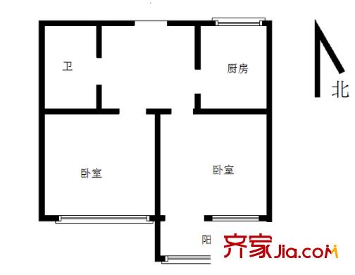 金湖社區(qū) 2室 戶型圖