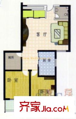 景泰尚都戶型圖戶型圖1 2室1廳