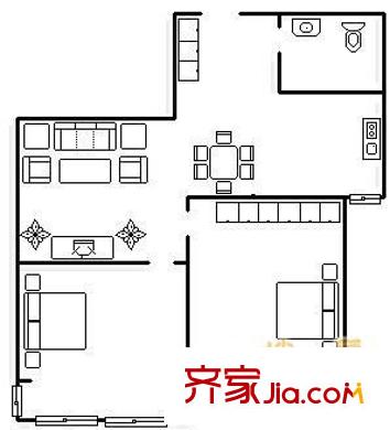 聚福源小區(qū) 戶型圖