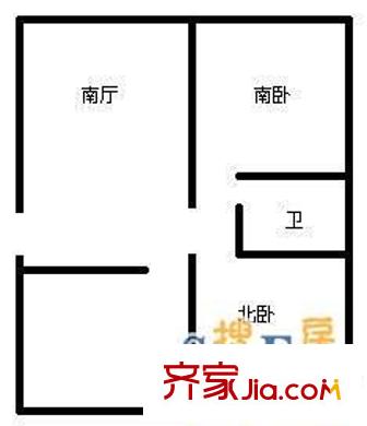 海灣花園(四方)戶型圖海灣花園(四方) 2室 戶型圖 2室1廳1衛(wèi)1廚