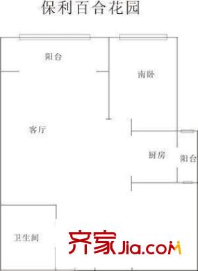 海灣花園(四方)戶型圖海灣花園(四方) 2室 戶型圖 2室1廳1衛(wèi)1廚